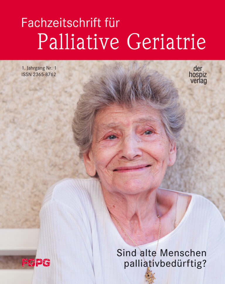 Fachzeitschrift Palliative Geriatrie 1/16 der hospiz verlag