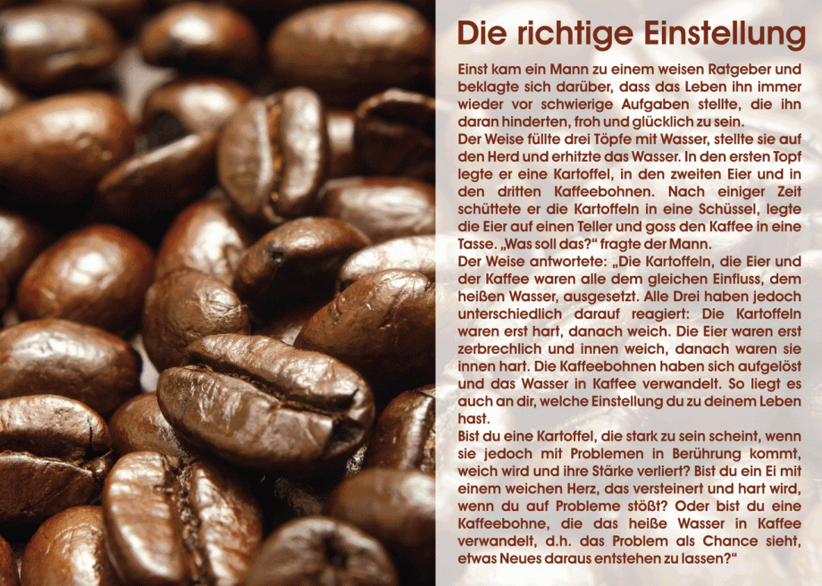 Die richtige Einstellung Nr. 9 - 10er Set