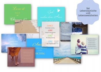 Postkarten Set Lebenssprüche und Lebensweisheiten