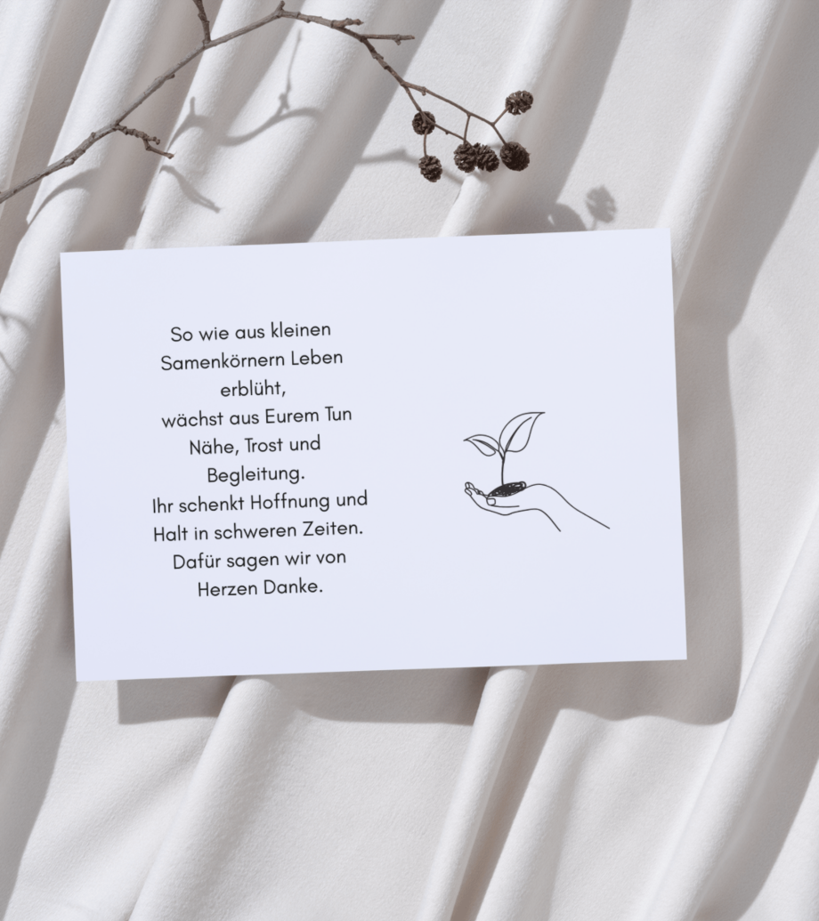 Blumenmurmeln – nachhaltiges Dankeschön für Mitarbeitende und Ehrenamtliche im Hospiz