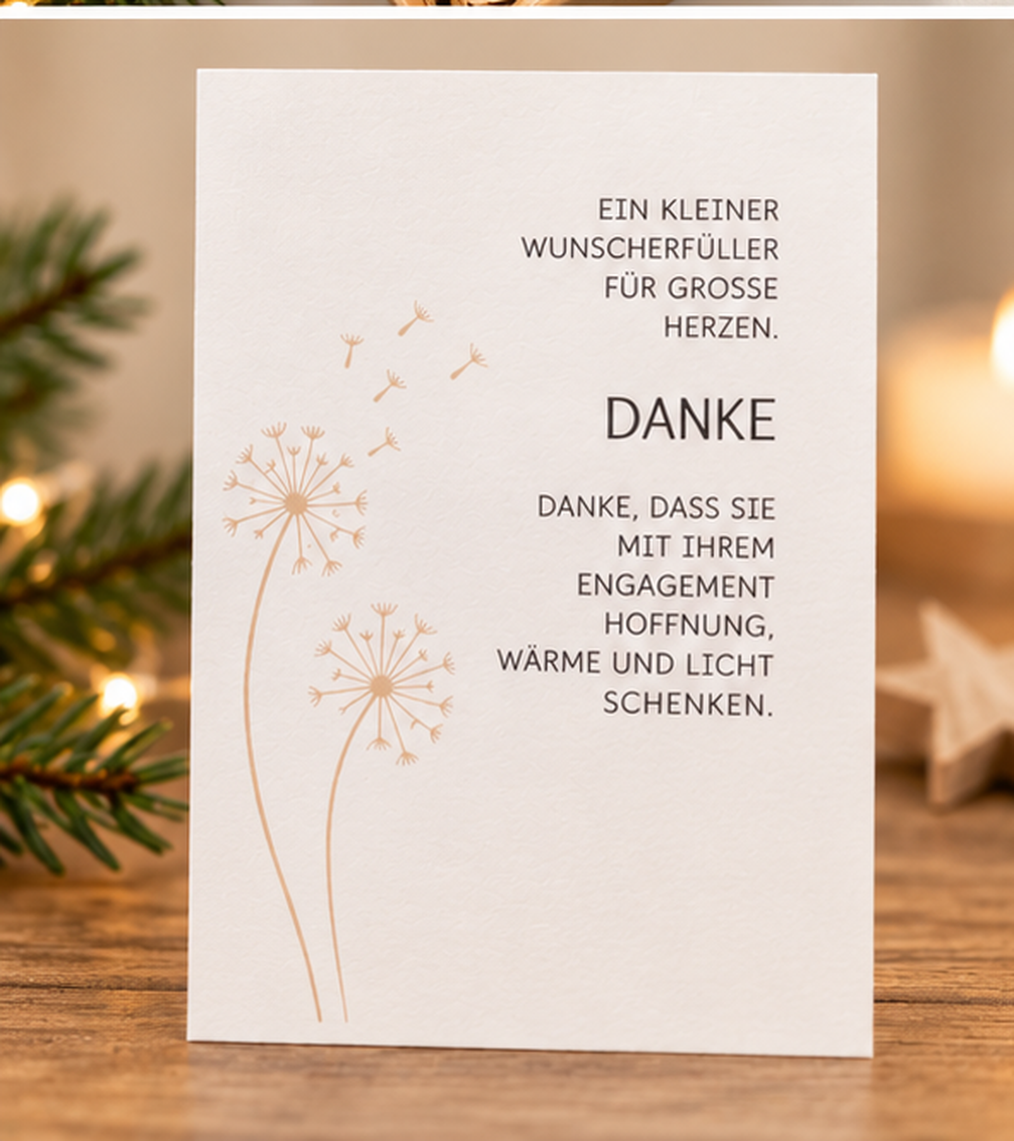 Geschenkbox Wunscherfüller Pusteblume (mittel) – Ein Funken Hoffnung und Dankbarkeit
