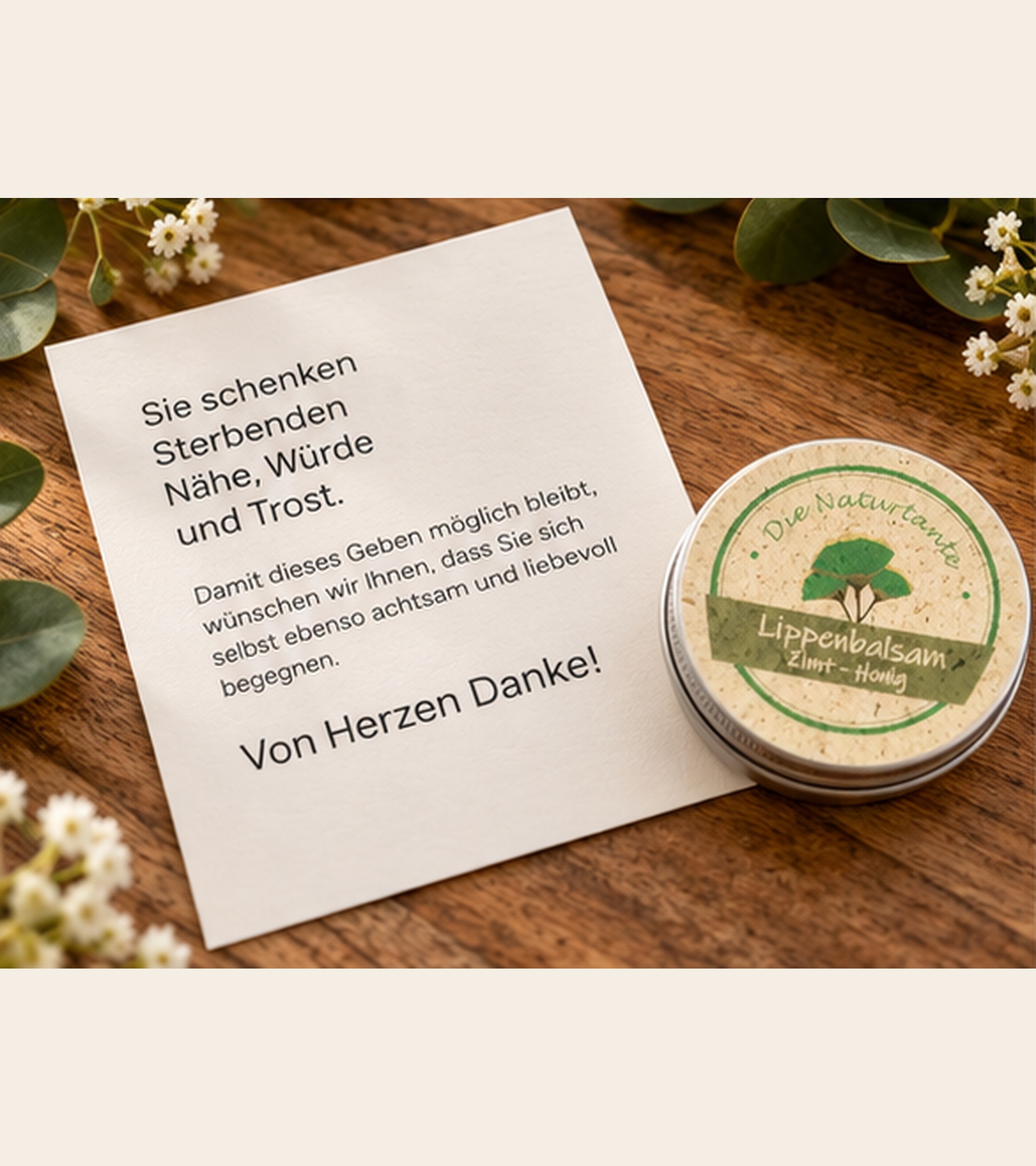Weihnachtlicher Lippenbalsam - Achtsamkeit, die von Herzen kommt